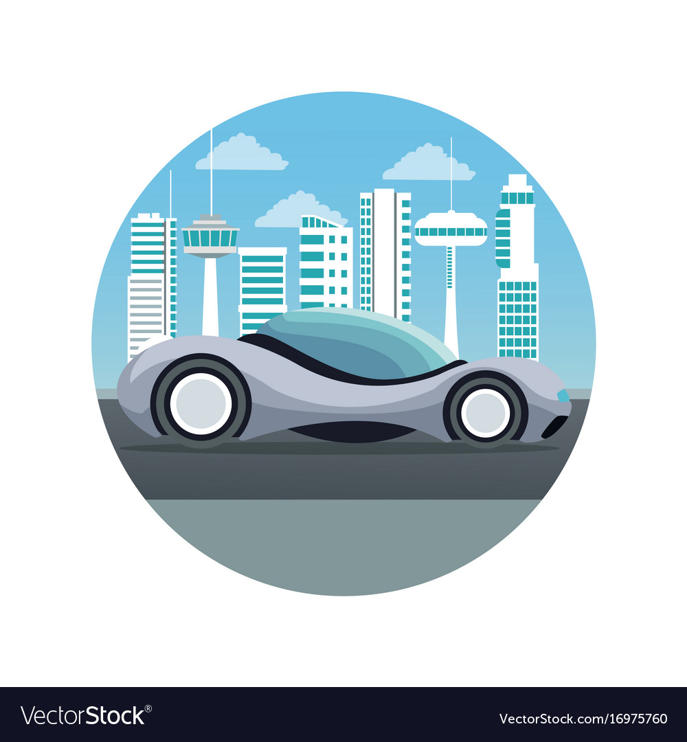 White background with circular frame futuristic