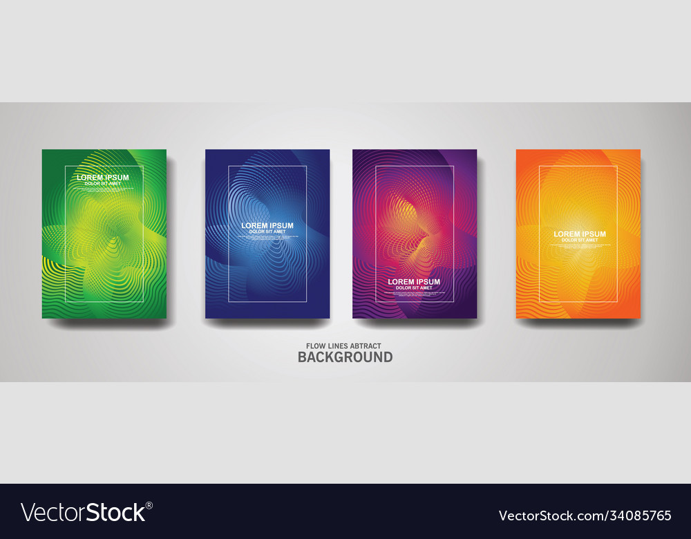 Abstract flow lines pattern background vector image Abstract flow lines pattern background