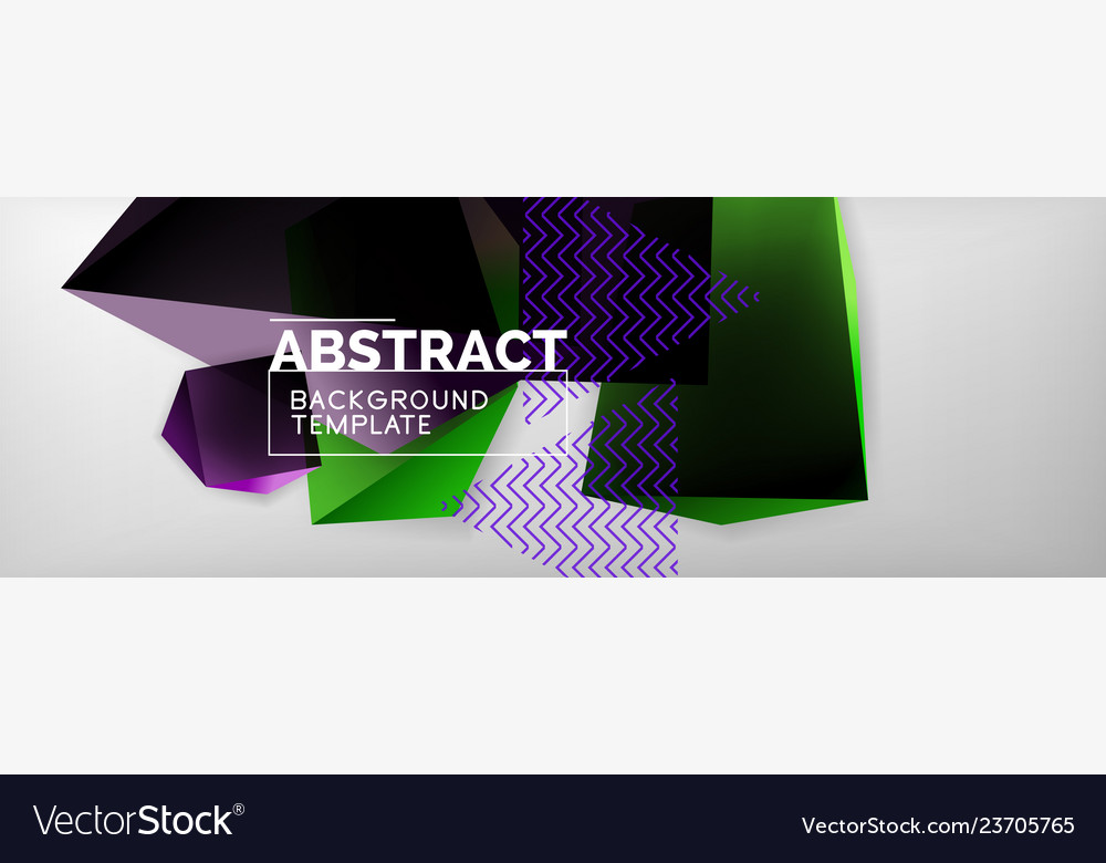 Dark 3d triangular low poly shapes abstract Vector Image Dark 3d triangular low poly shapes abstract