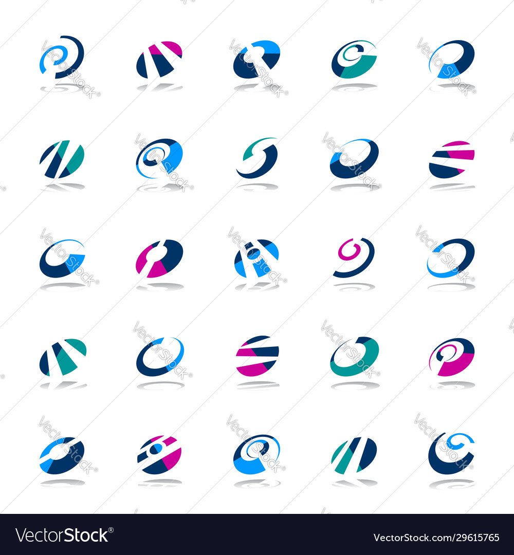 Design elements set vector image Design elements set