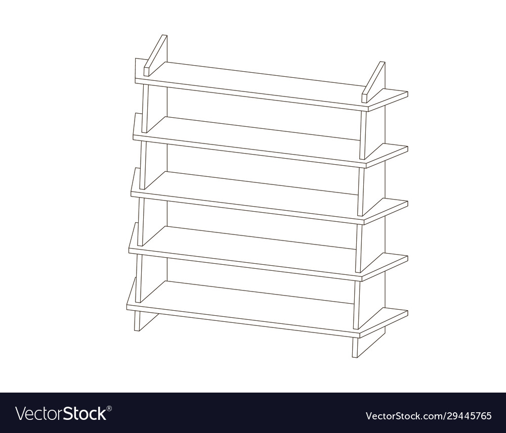 Empty showcase outline