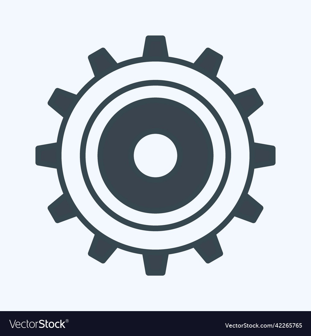 Icon settings suitable for web interface symbol Vector Image Icon settings suitable for web interface symbol
