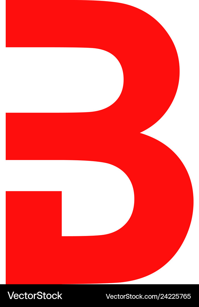 Initial letter b logo design template element Vector Image