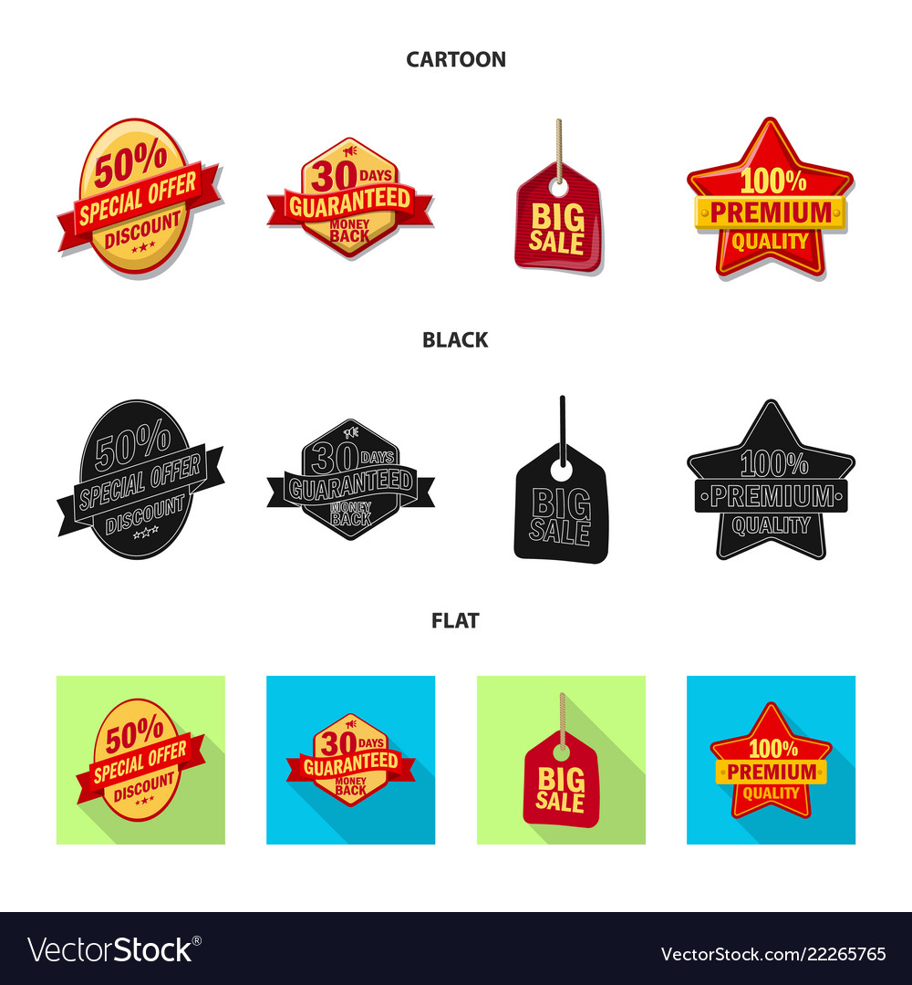 Isolated object of emblem and badge sign vector image Isolated object of emblem and badge sign