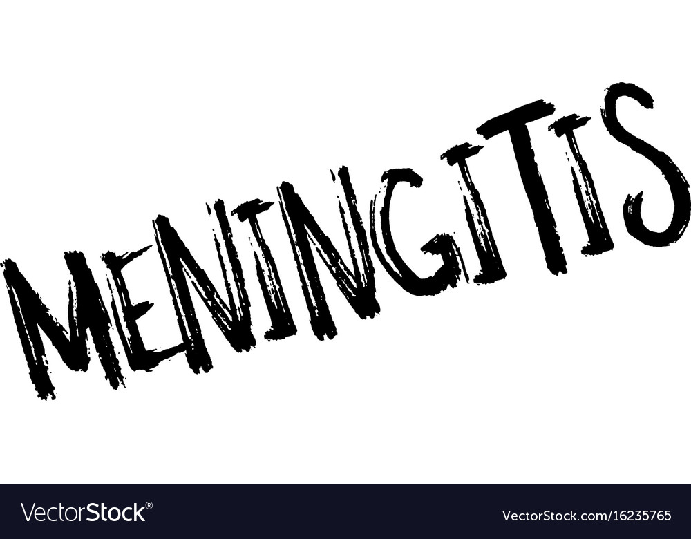 Meningitis rubber stamp Royalty Free Vector Image