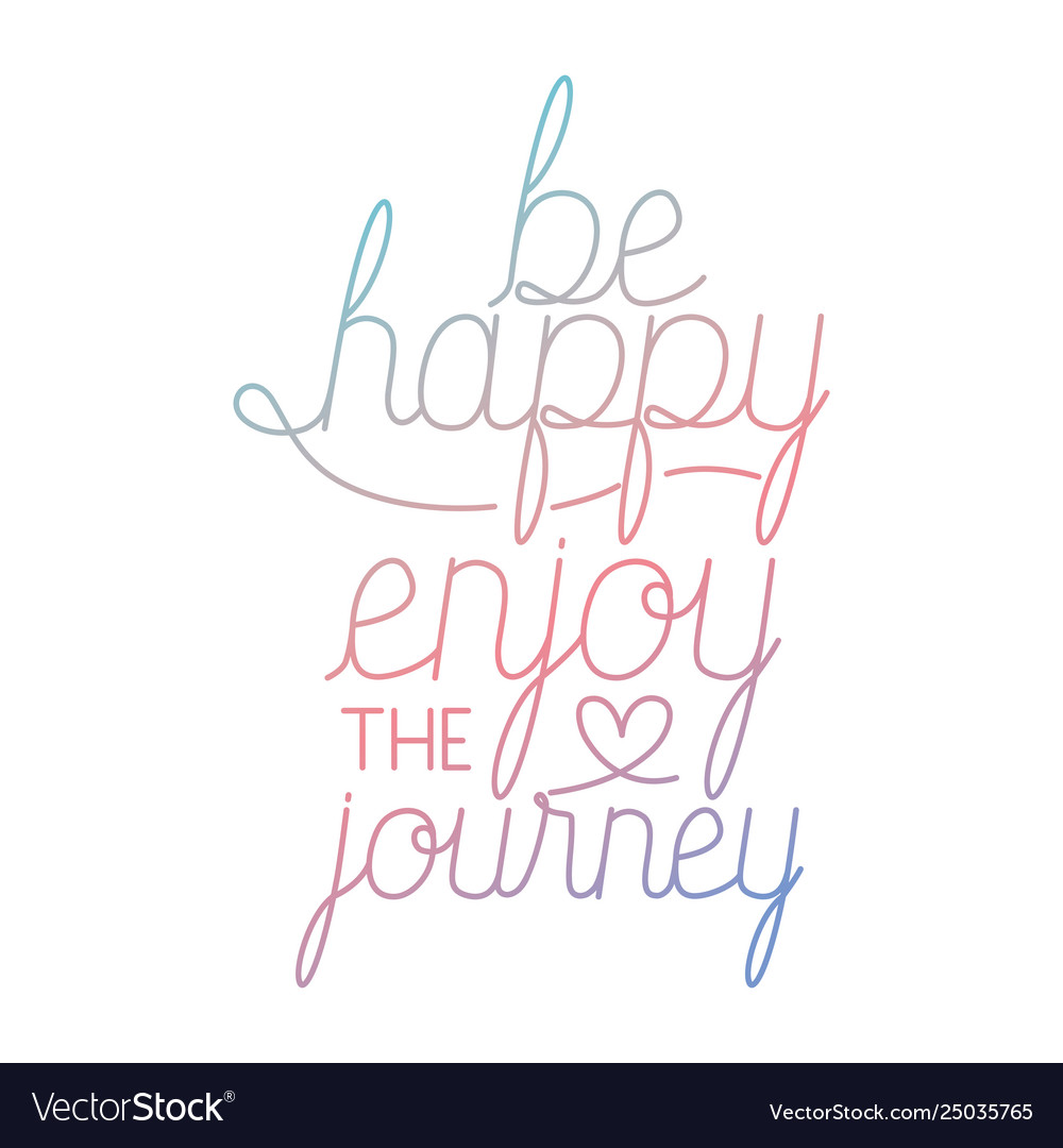 Message happy with hand made font