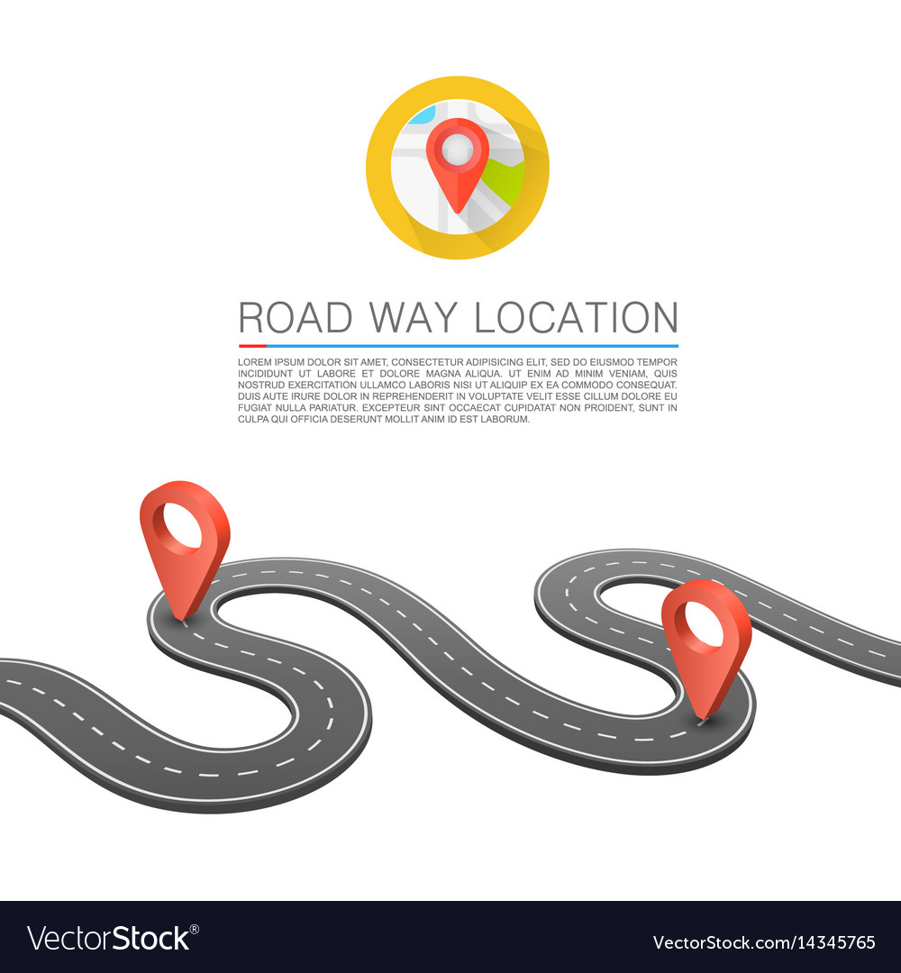 Paved path on the road way location