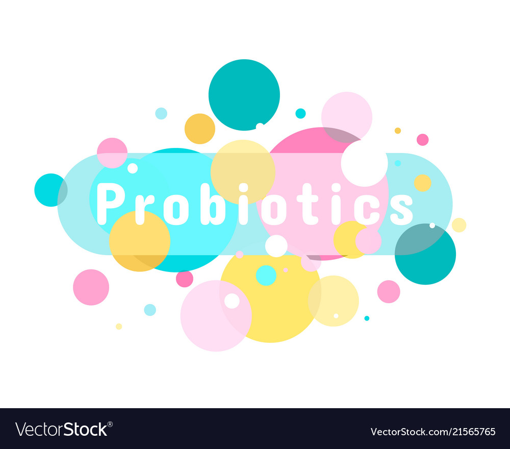 Probiotics bacteria logo Royalty Free Vector Image