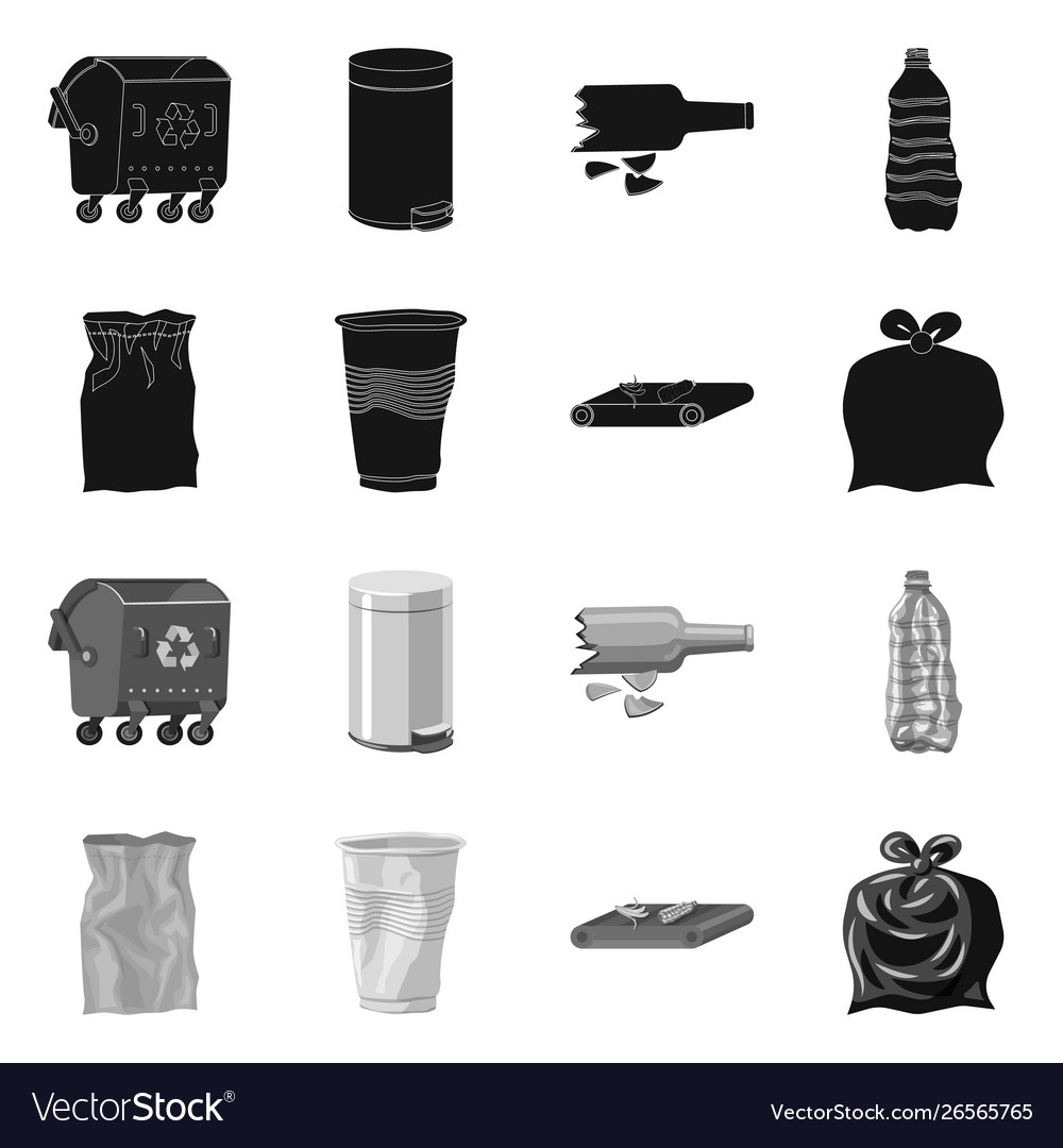Refuse and junk symbol vector image Refuse and junk symbol