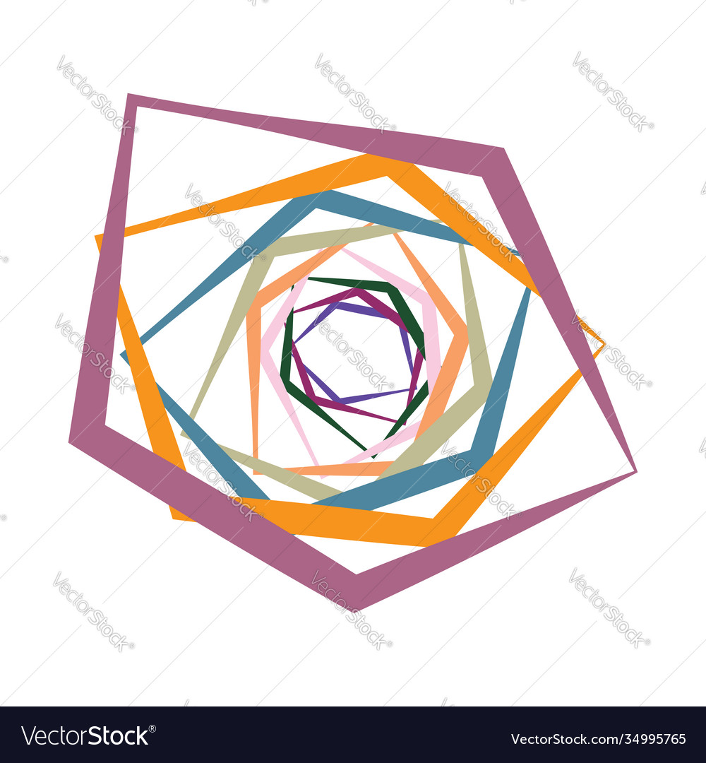 Spiral swirl twirl element set abstract Vector Image Spiral swirl twirl element set abstract