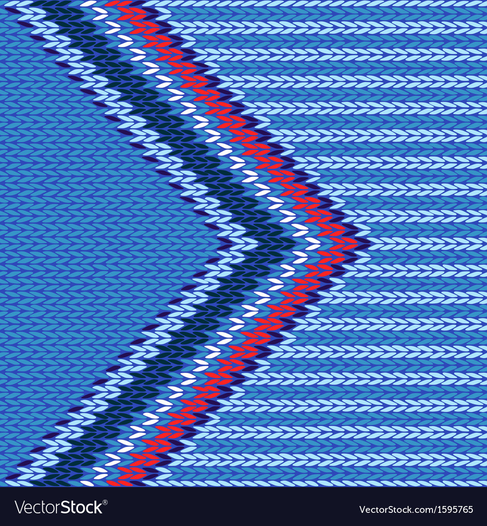 Style arrow color knitted pattern