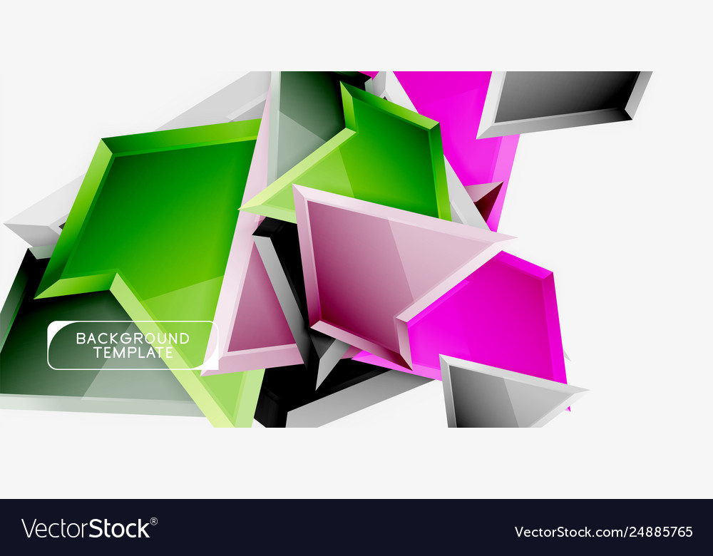 Triangular low poly background design Vector Image Triangular low poly background design