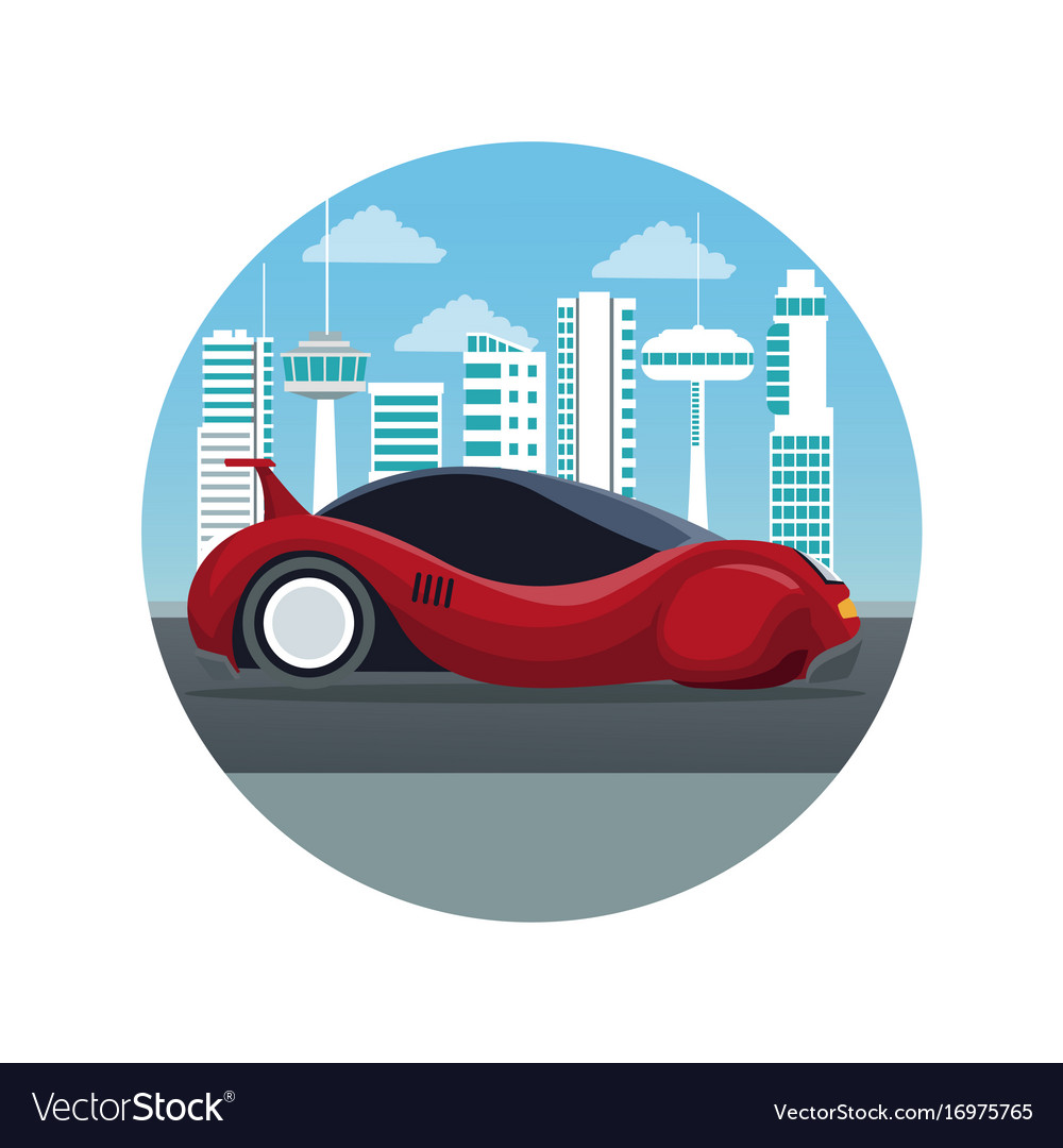 White background with circular frame futuristic