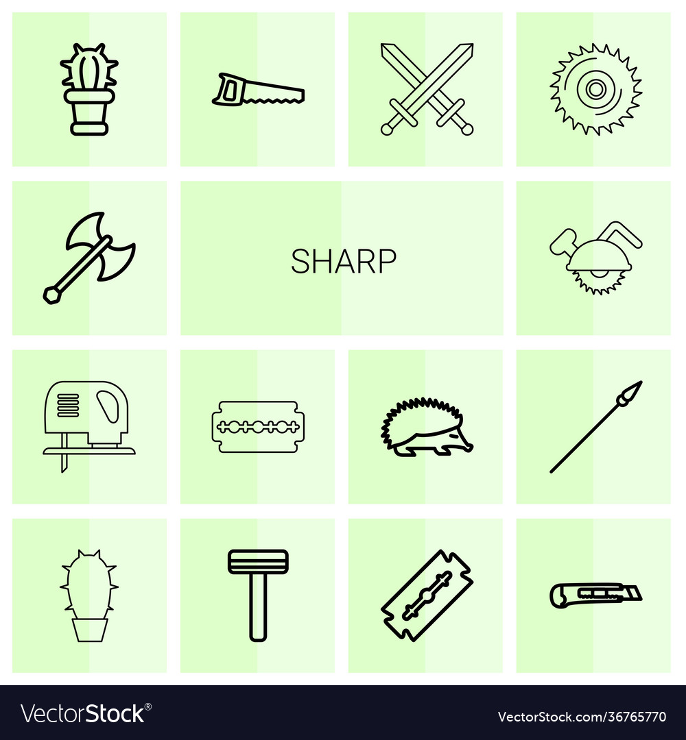14 sharp icons