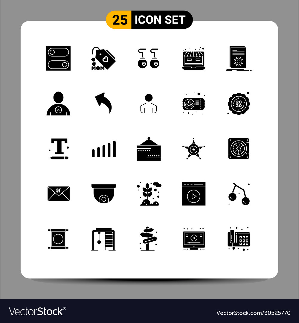 25 creative icons modern signs and symbols