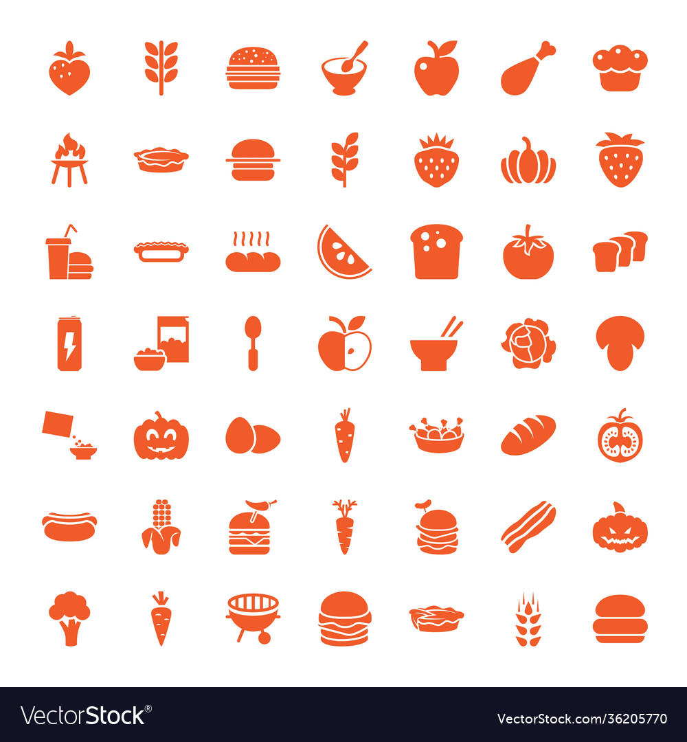 49 nutrition icons