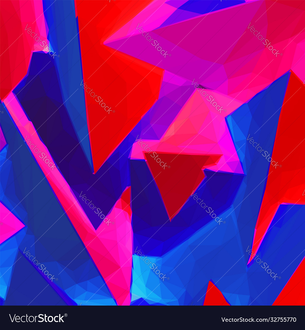 Abstract background with blue and red triangular vector image Abstract background with blue and red triangular