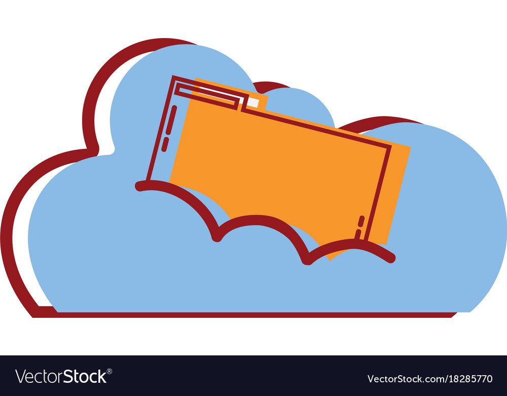 Cloud data with digital folder file