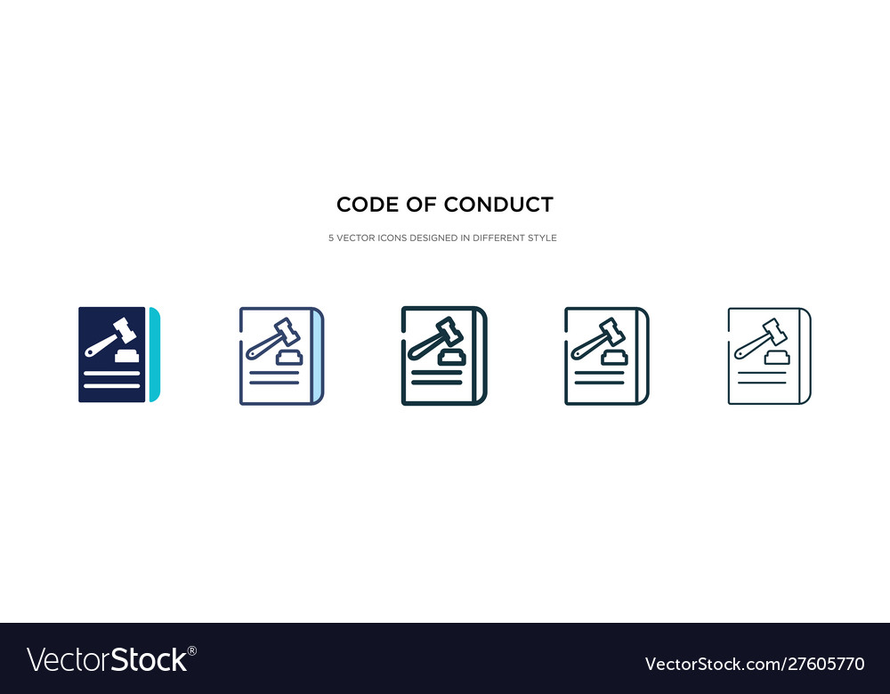 Code of Conduct Icons - Style Variations