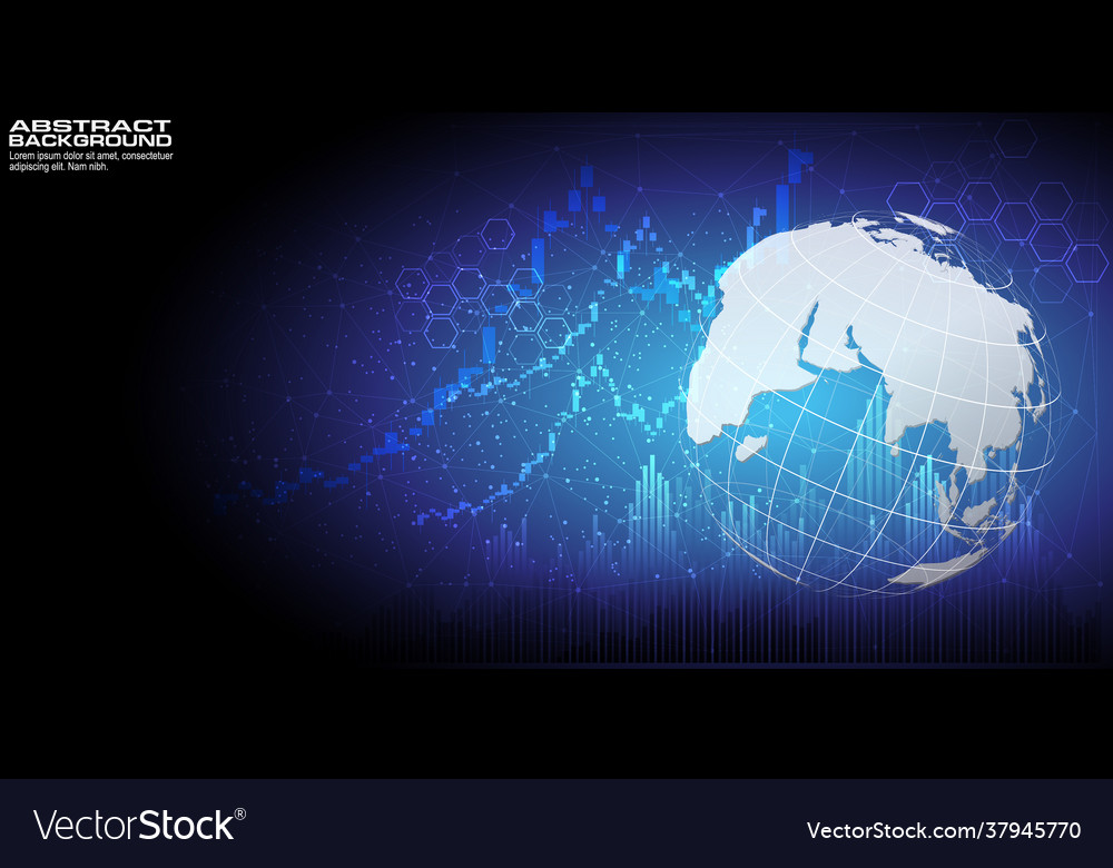 Digital background with world map point global