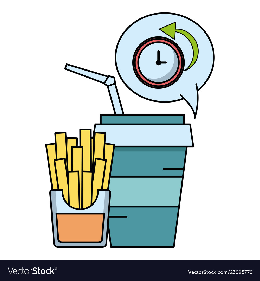 fast-food-combo-royalty-free-vector-image-vectorstock
