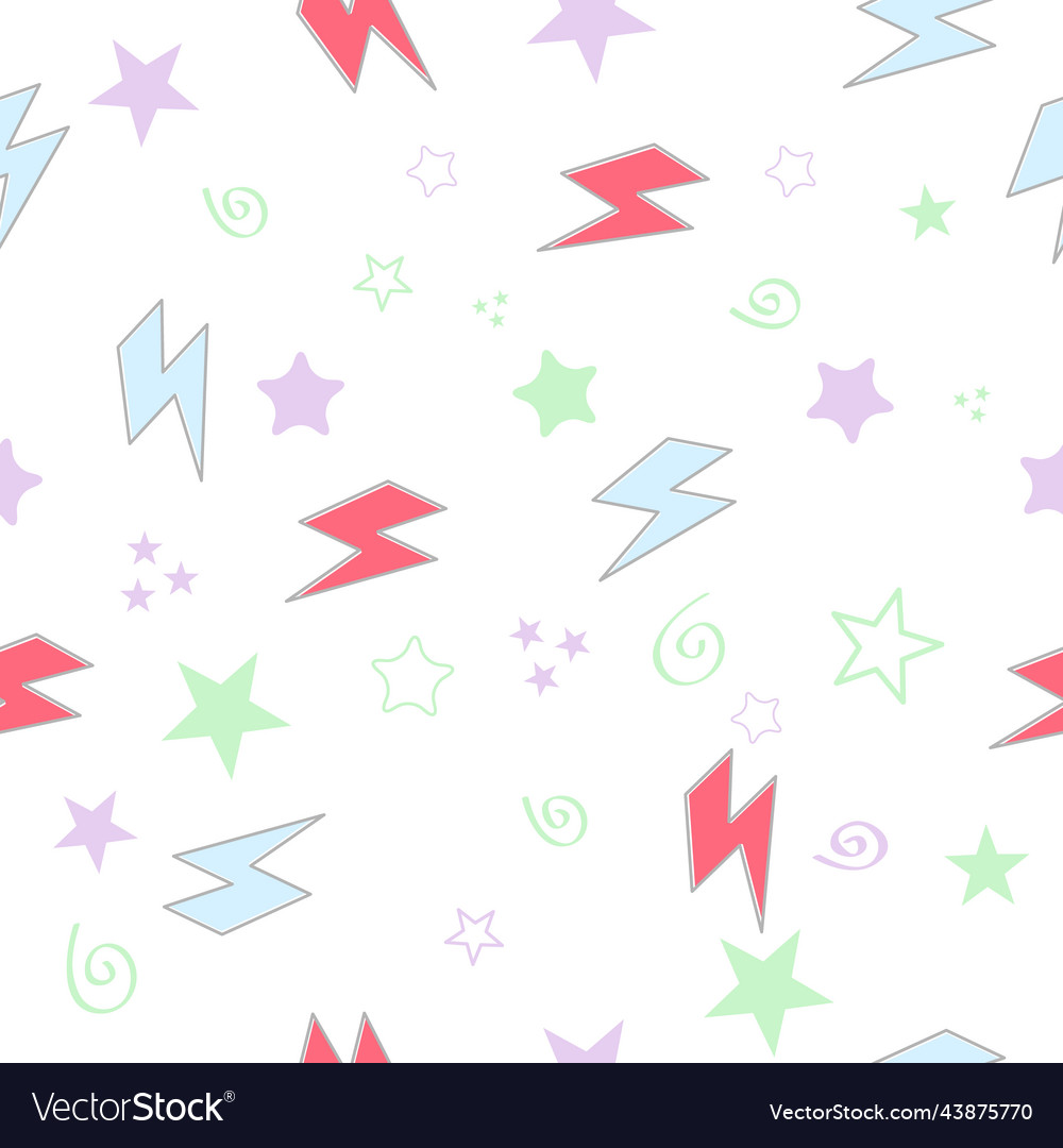 Flash graphic element seamless background thunder vector image Flash graphic element seamless background thunder