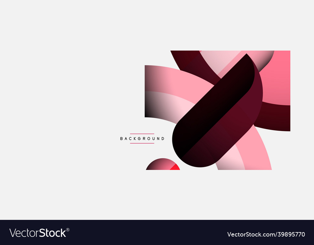 Geometric abstract background round shapes