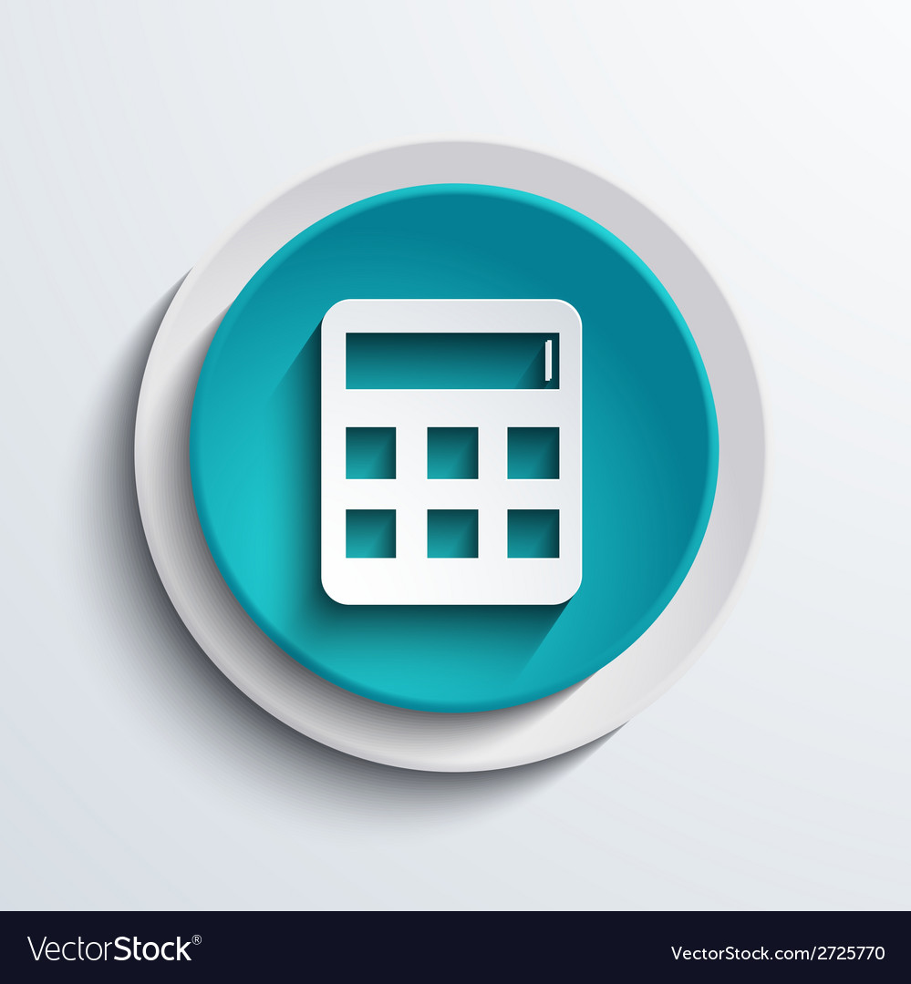 Modern blue circle icon web element