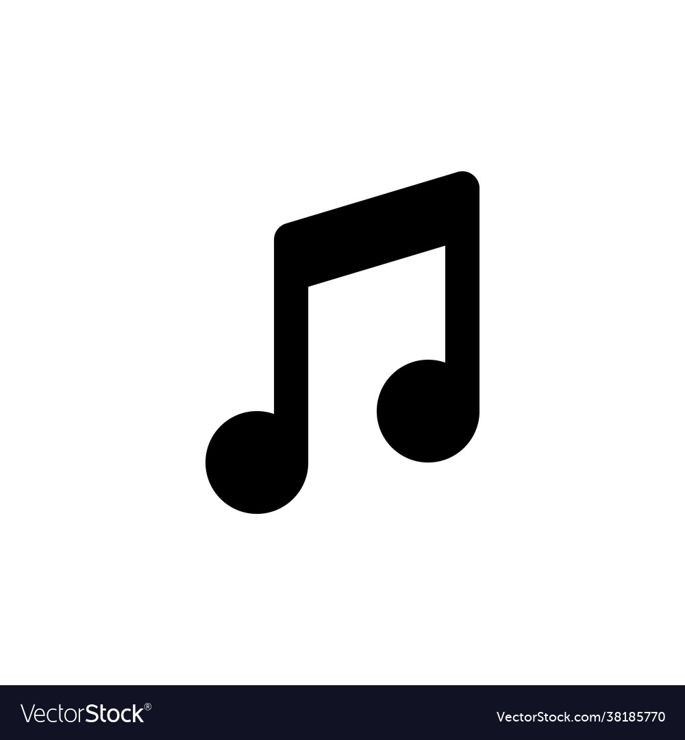 Music Notes Icon - Line Art