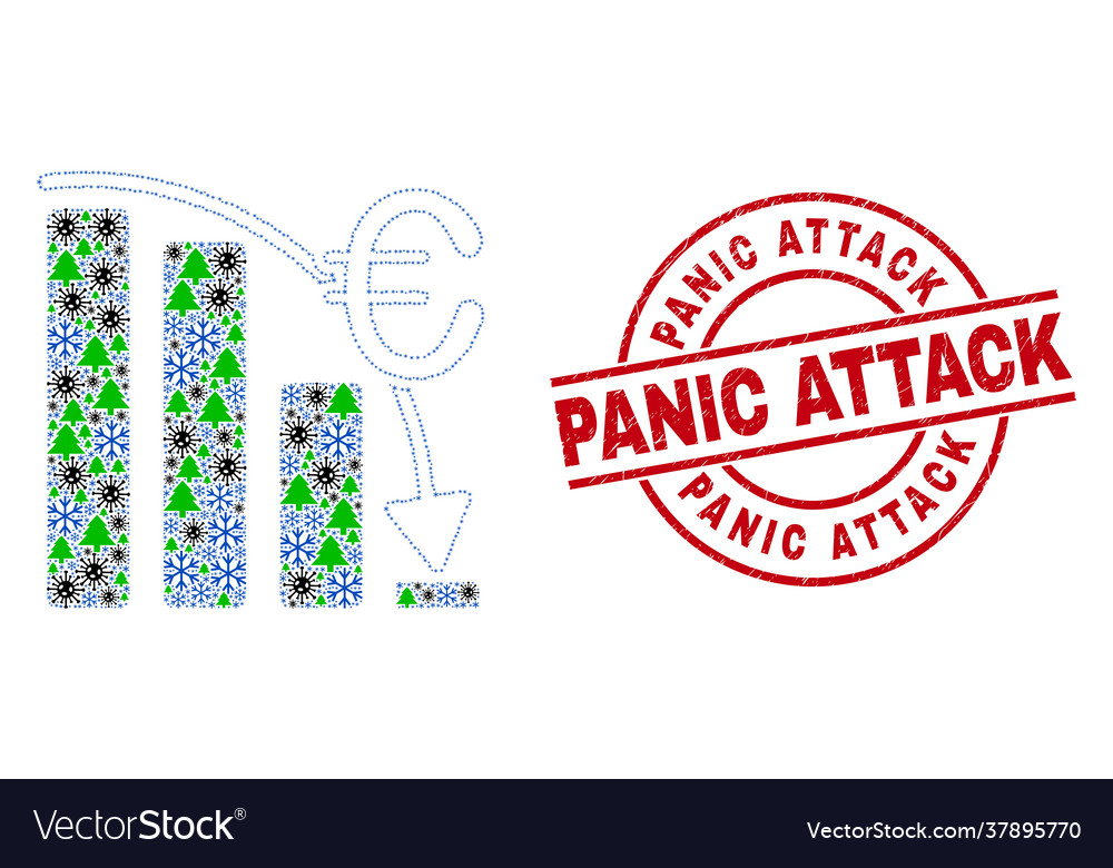 Panic attack distress seal stamp and euro crisis