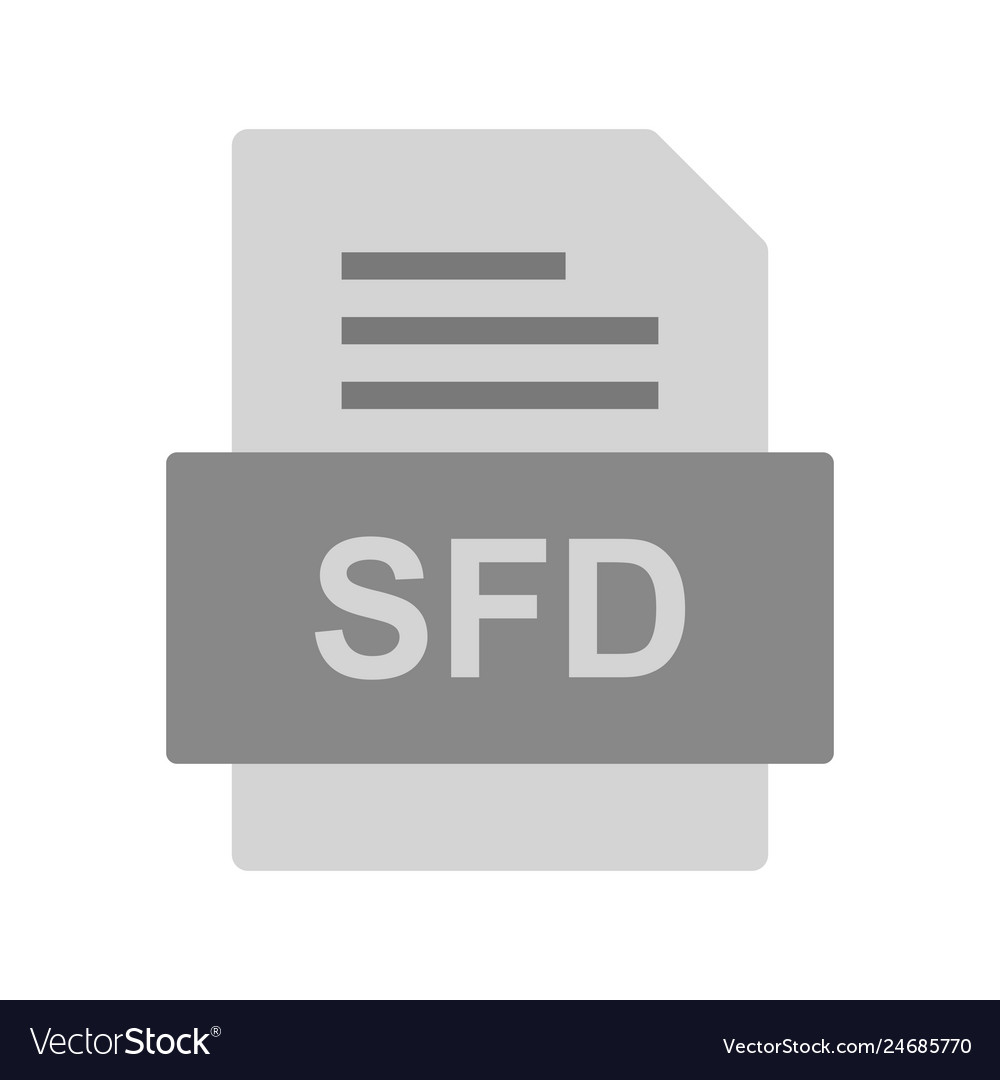 Sfd file document icon