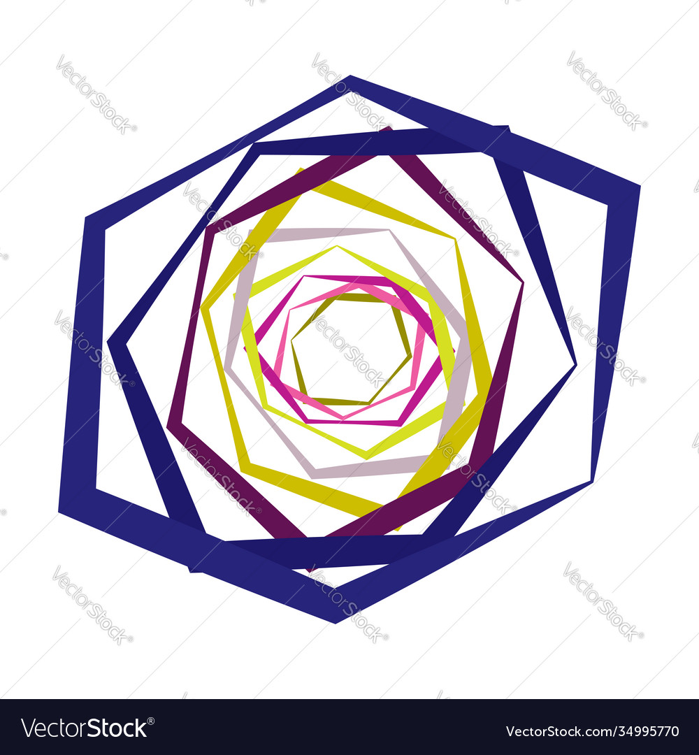 Spiral swirl twirl element set abstract Vector Image Spiral swirl twirl element set abstract