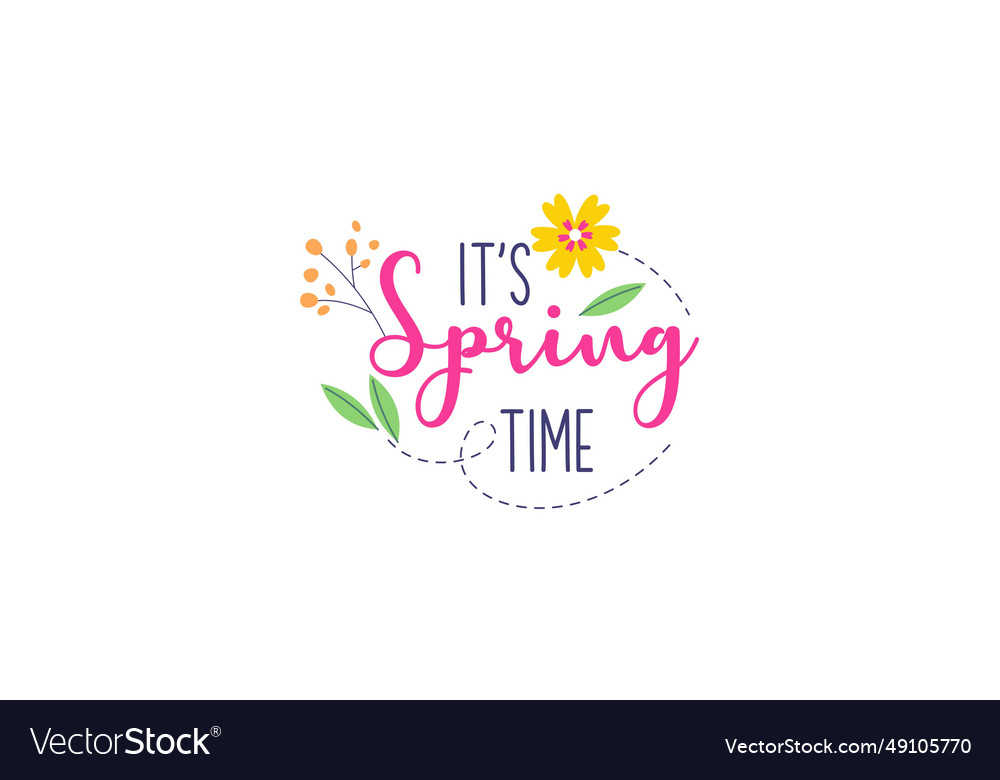 Spring time concept collection Vector Image Spring time concept collection