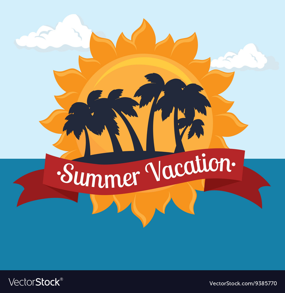 Summer vacation design Royalty Free Vector Image