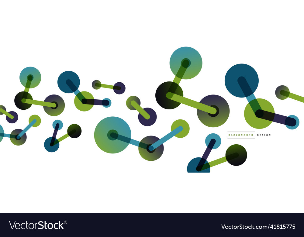 Abstract background round dots connected by lines