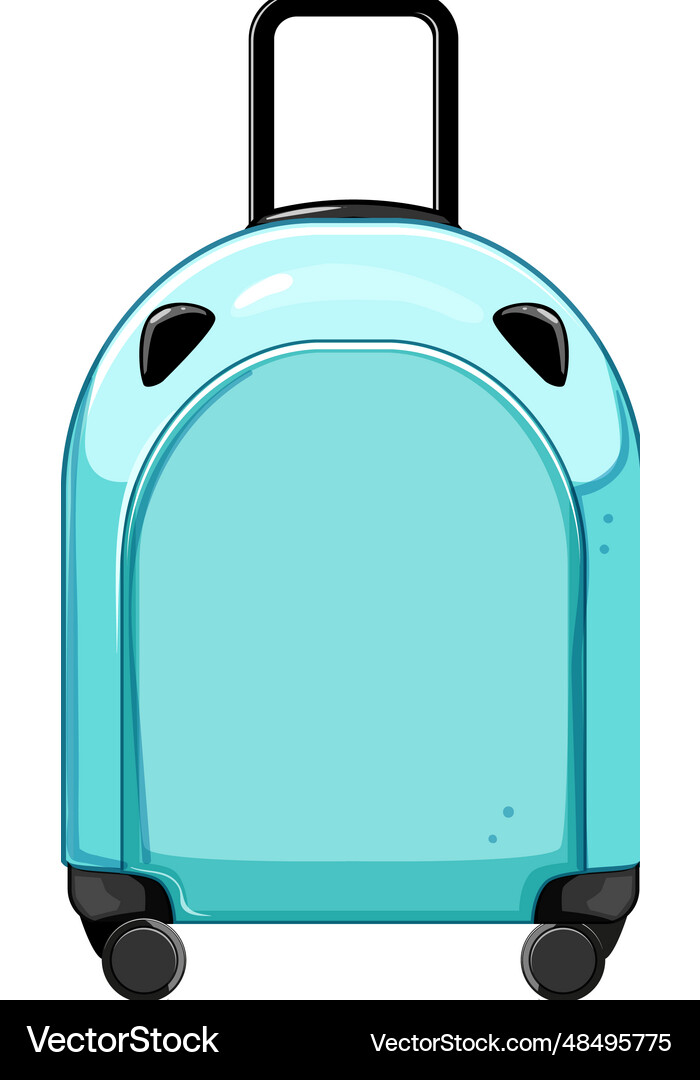 Bag kid luggage cartoon Royalty Free Vector Image