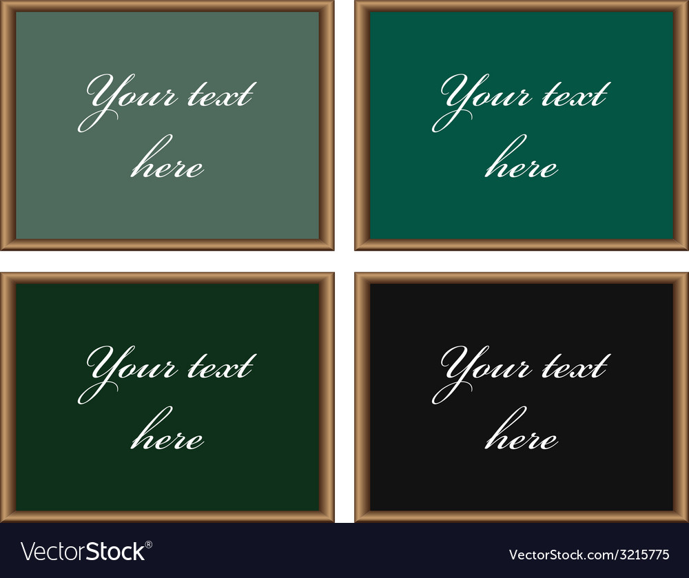 Blackboards Royalty Free Vector Image - VectorStock