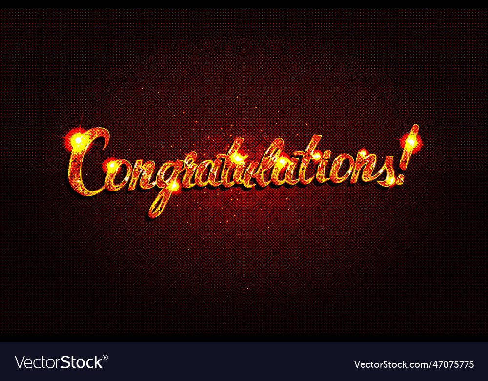 Gratulation Kalligraphie Schriften vector image Gratulation Kalligraphie Schriften