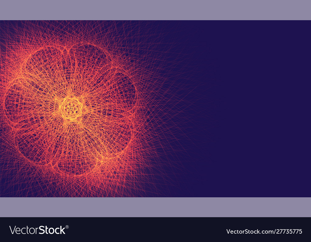 Fractal Lines - Glowing Tech Background