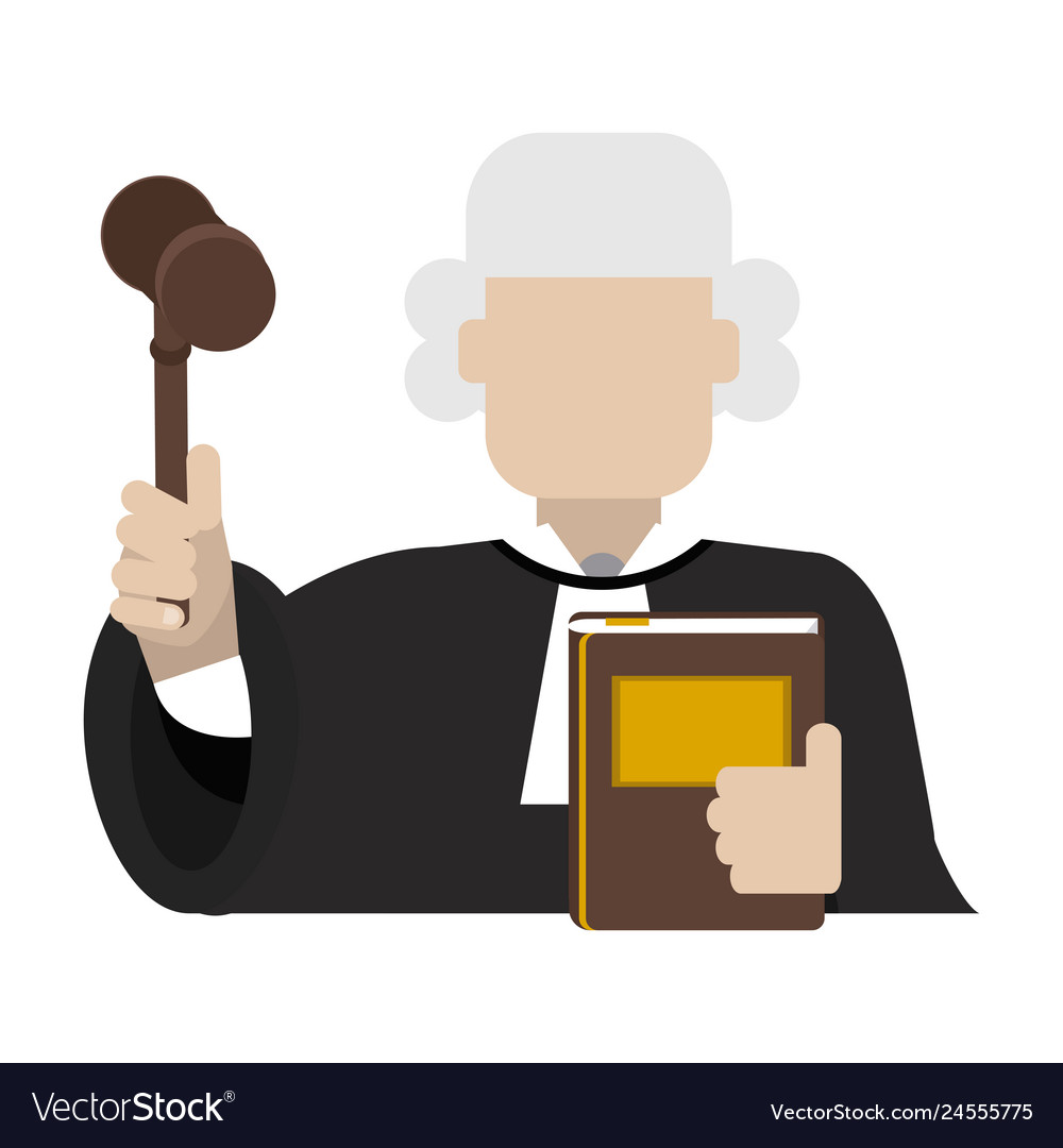 Judge with Gavel Profile