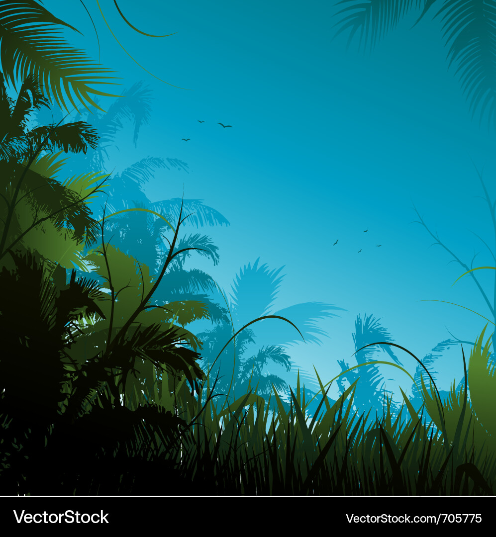 Jungle background Royalty Free Vector Image - VectorStock