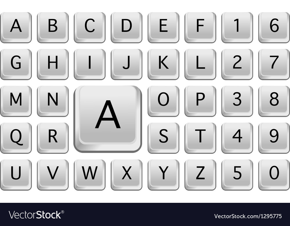 Keyboard with Alphabet Keys