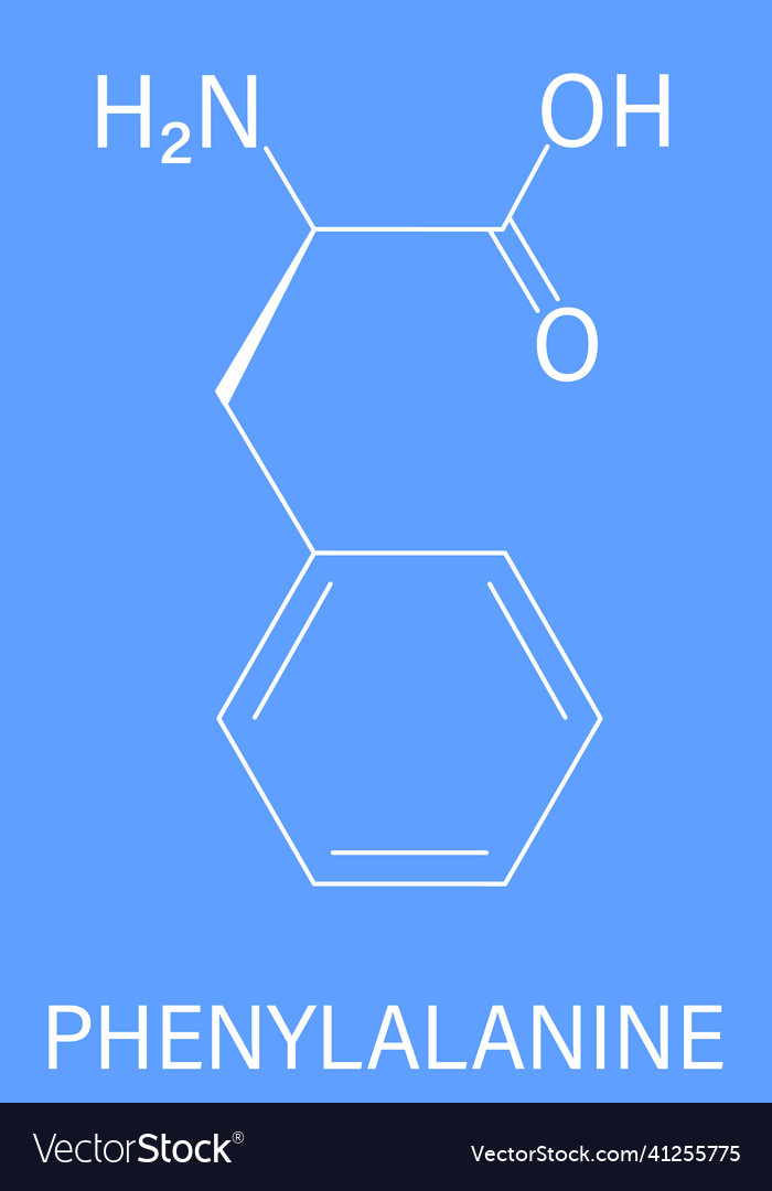 Phenylalaninmolekülskelettformel