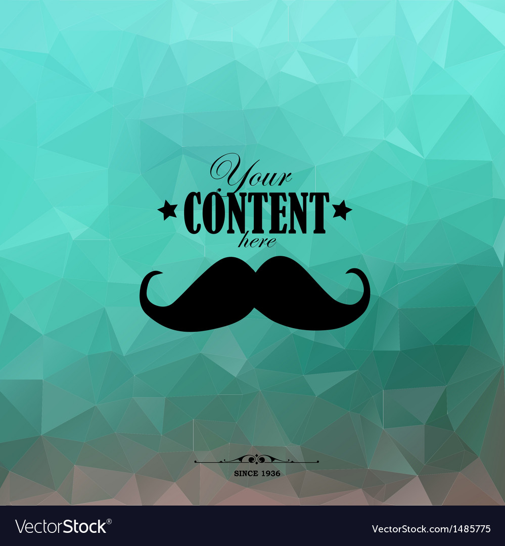 Retro background with triangular polygons