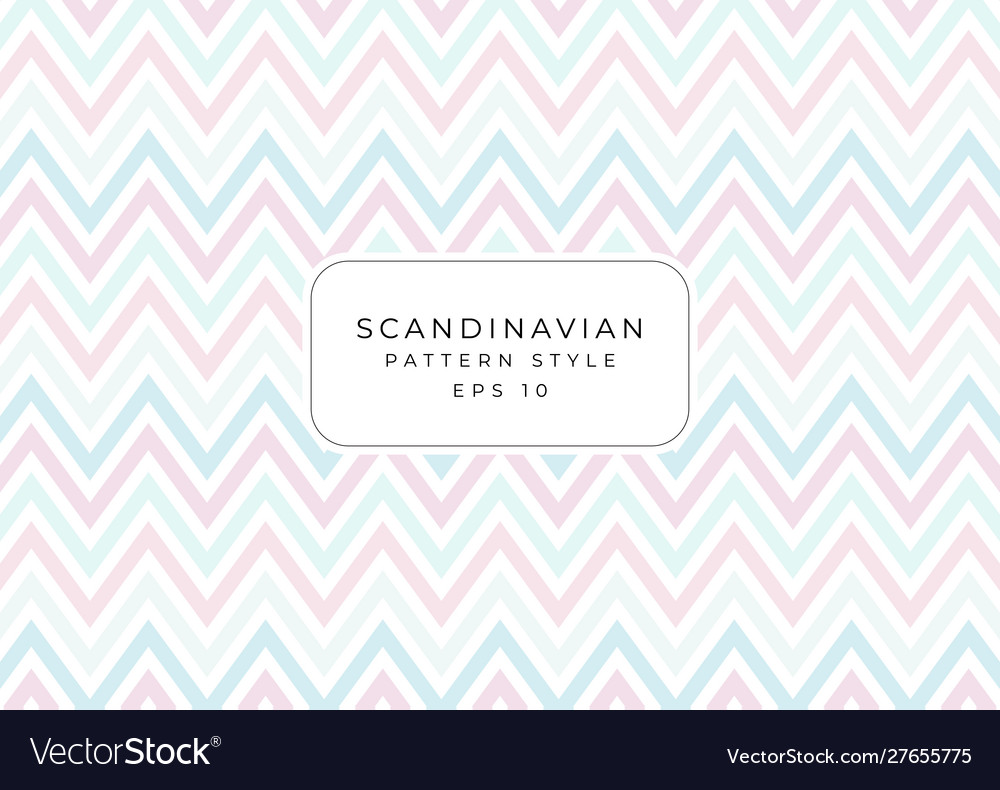 Scandinavian pattern style background modern line vector image Scandinavian pattern style background modern line