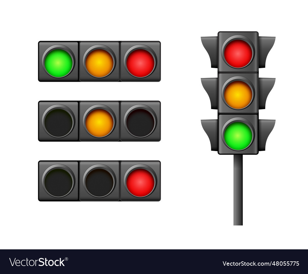 Street traffic light icon lamp