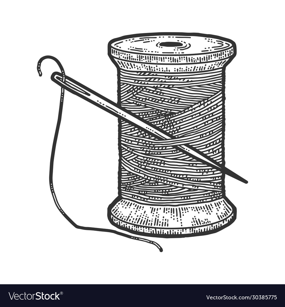 Thread Spool with Scratch Board Effect