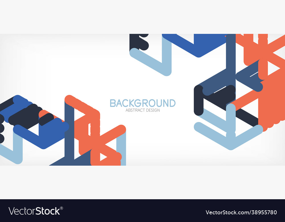 Abstract background color lines on white vector image Abstract background color lines on white