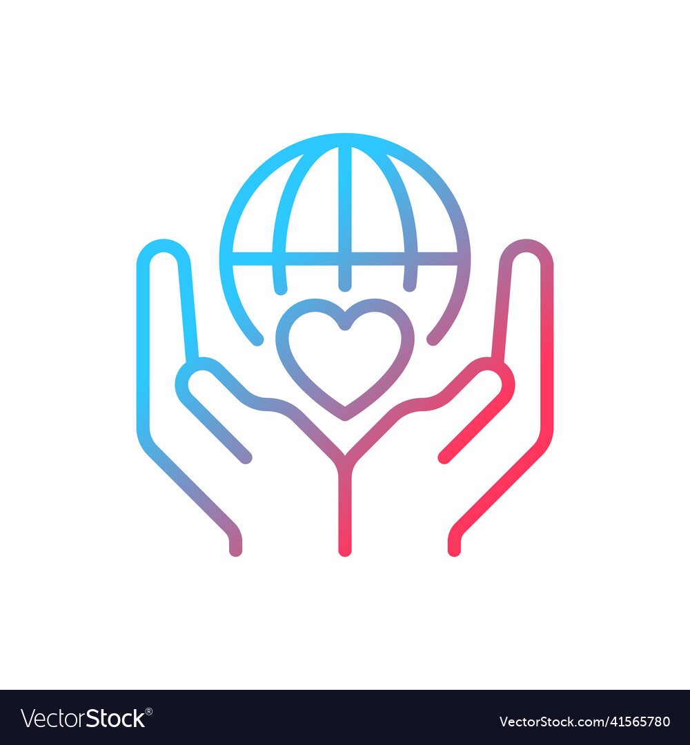 Charitable Icon - Gradient Hands