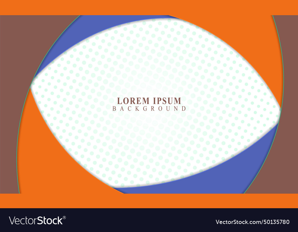 Curve shape in paper style background vector image Curve shape in paper style background